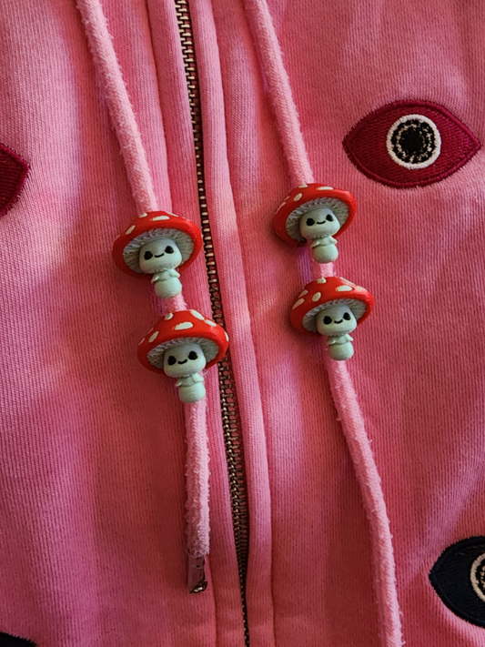 Mushroom People Drawstring Charms