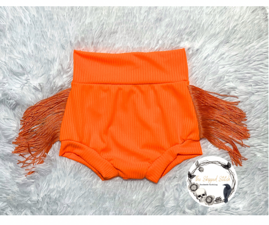 Neon Orange Fringe Bummies PREORDER
