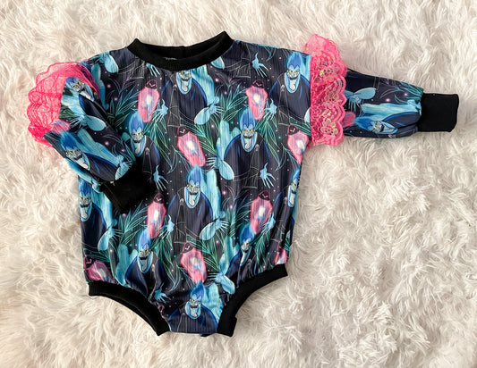 12/18 Sweater Romper with Ruffles